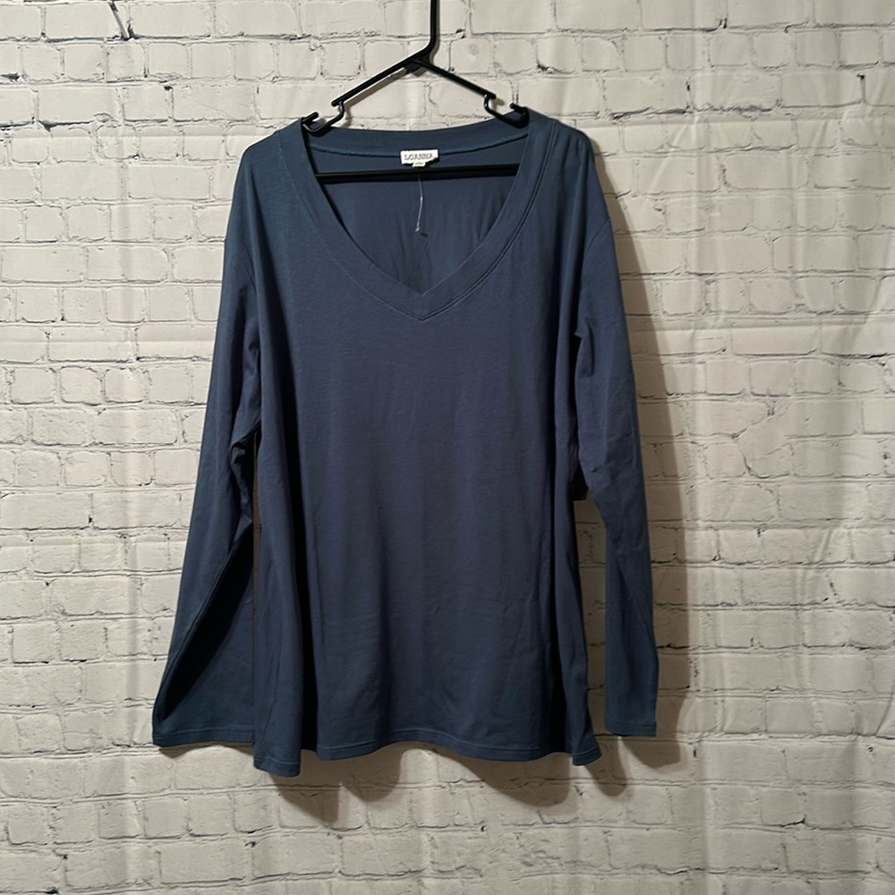 NWT! Loanna Blue Long Sleeve Top size 3x
